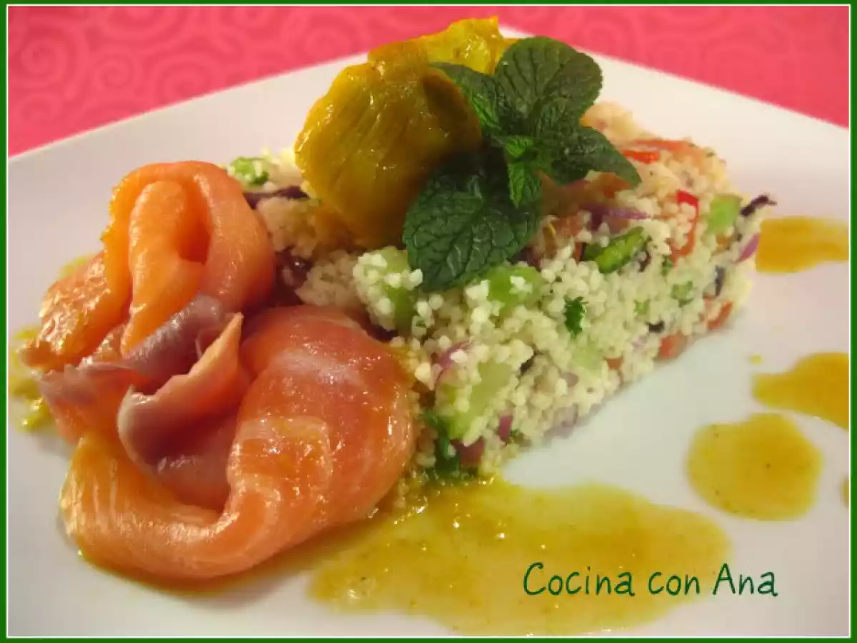 TABULE CON FLOR DE SALMON Y ALCACHOFAS CONFITADAS - foto 4