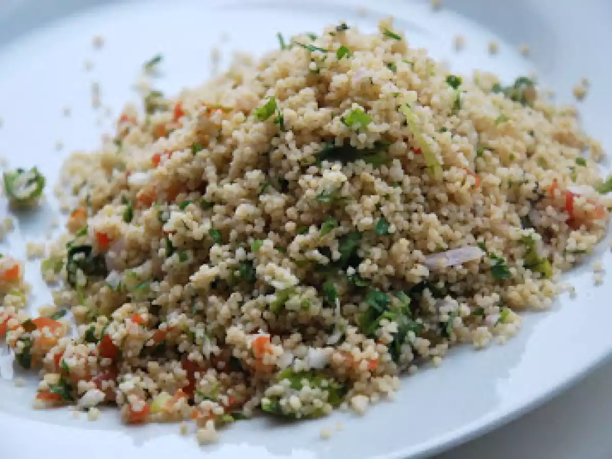 Tabulé con perejil y limón