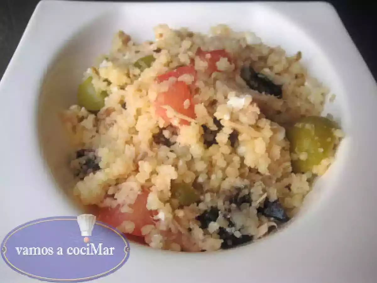 Tabule, taboule con aceitunas