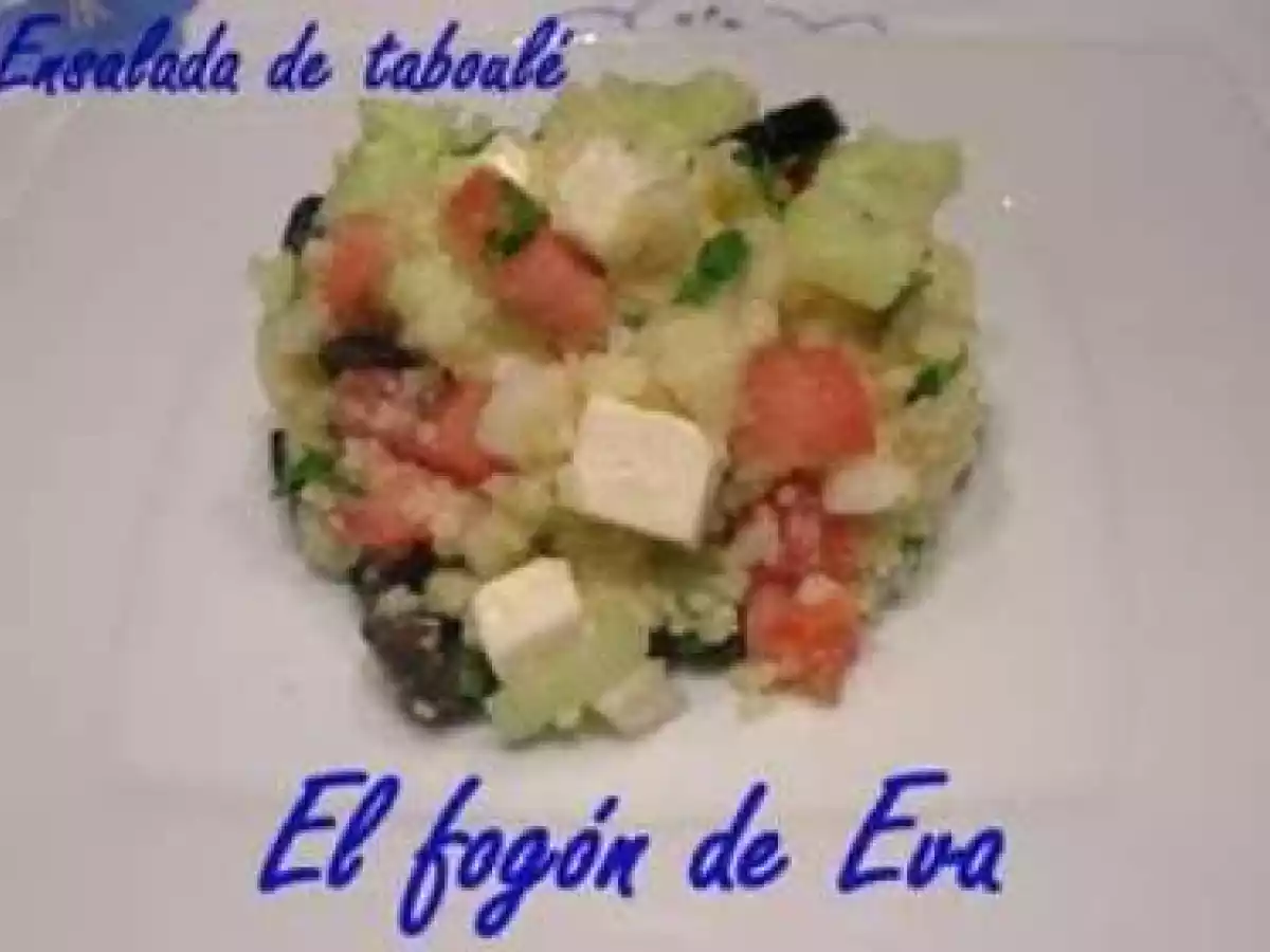 Tabule, taboule con queso feta
