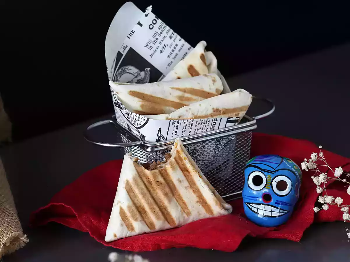 Tacos samosas con carne picada - foto 3