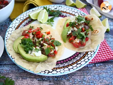Receta Tacos vegetarianos de lentejas (con masa casera)