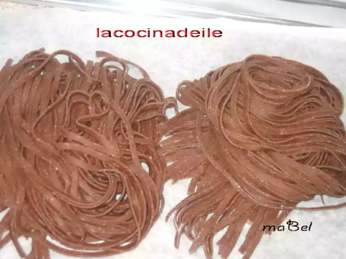 Tagliatelle al chocolate con queso de cabra - foto 6