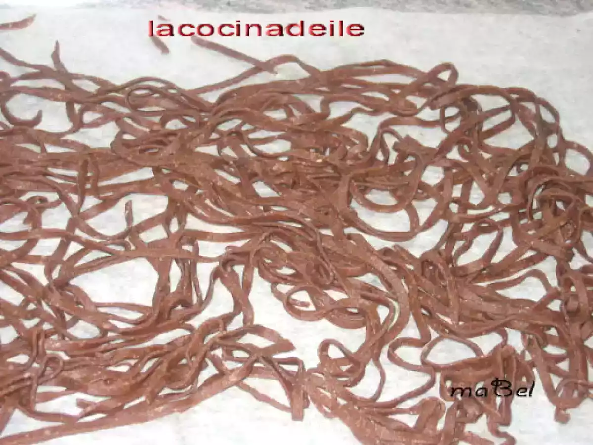 Tagliatelle al chocolate con queso de cabra - foto 7
