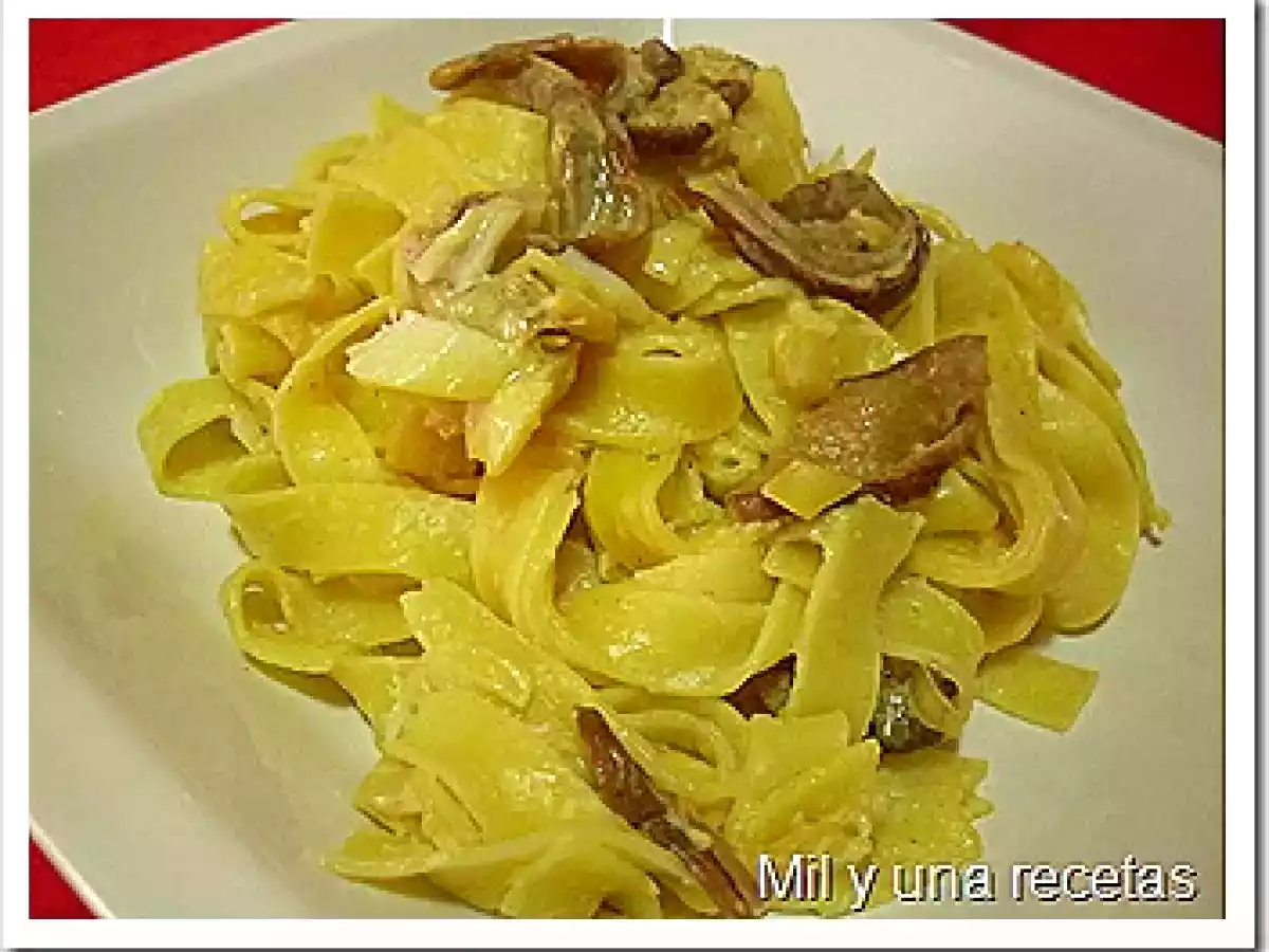 Tagliatelle con boletus y perca - foto 12