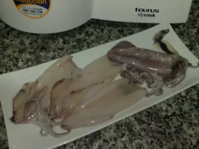 Tagliatelle con calamares en su tinta ( pasta fresca) - foto 2