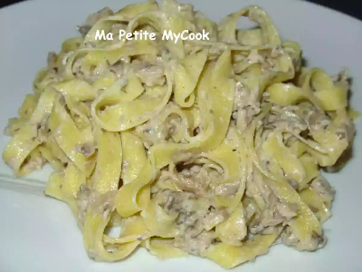 Tagliatelle con salsa de champiñones - foto 2