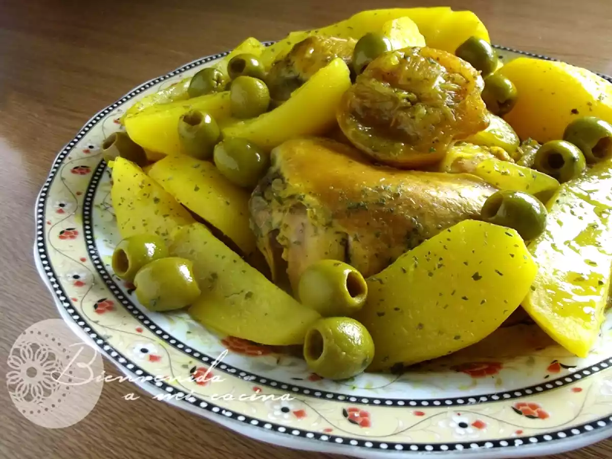 Tajine de pollo al limón