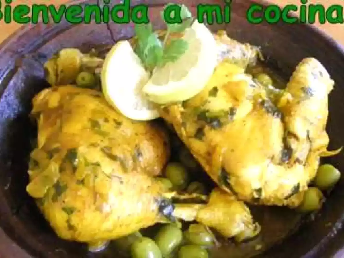 Tajine de pollo con aceitunas