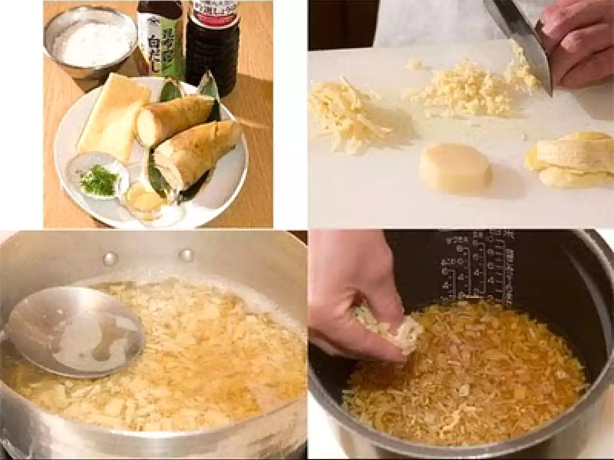 Takenoko gohan - Arroz con brotes de bambú - foto 2