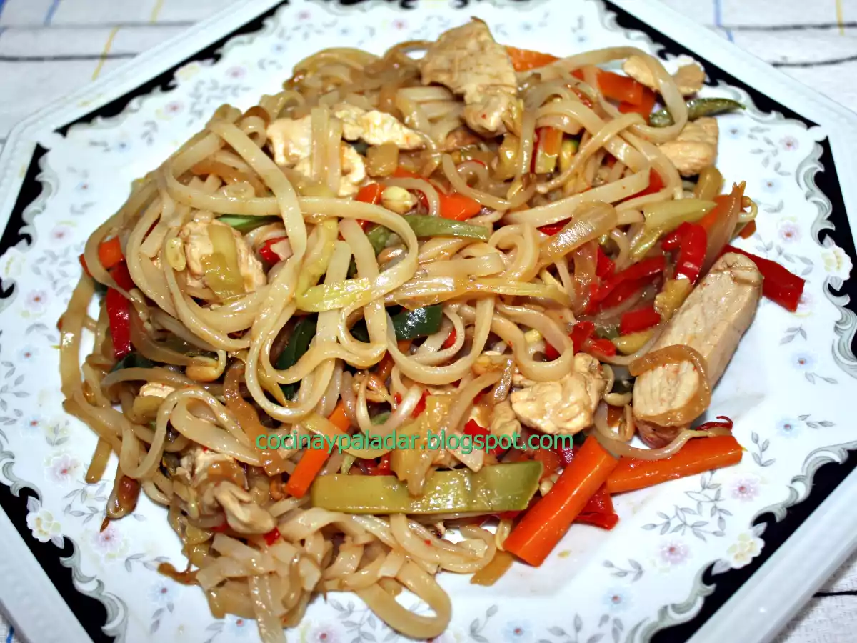 Tallarines Chinos con verduras