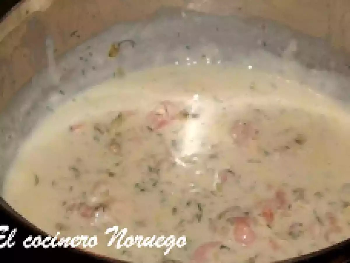 Tallarines con salmón ahumado - foto 5