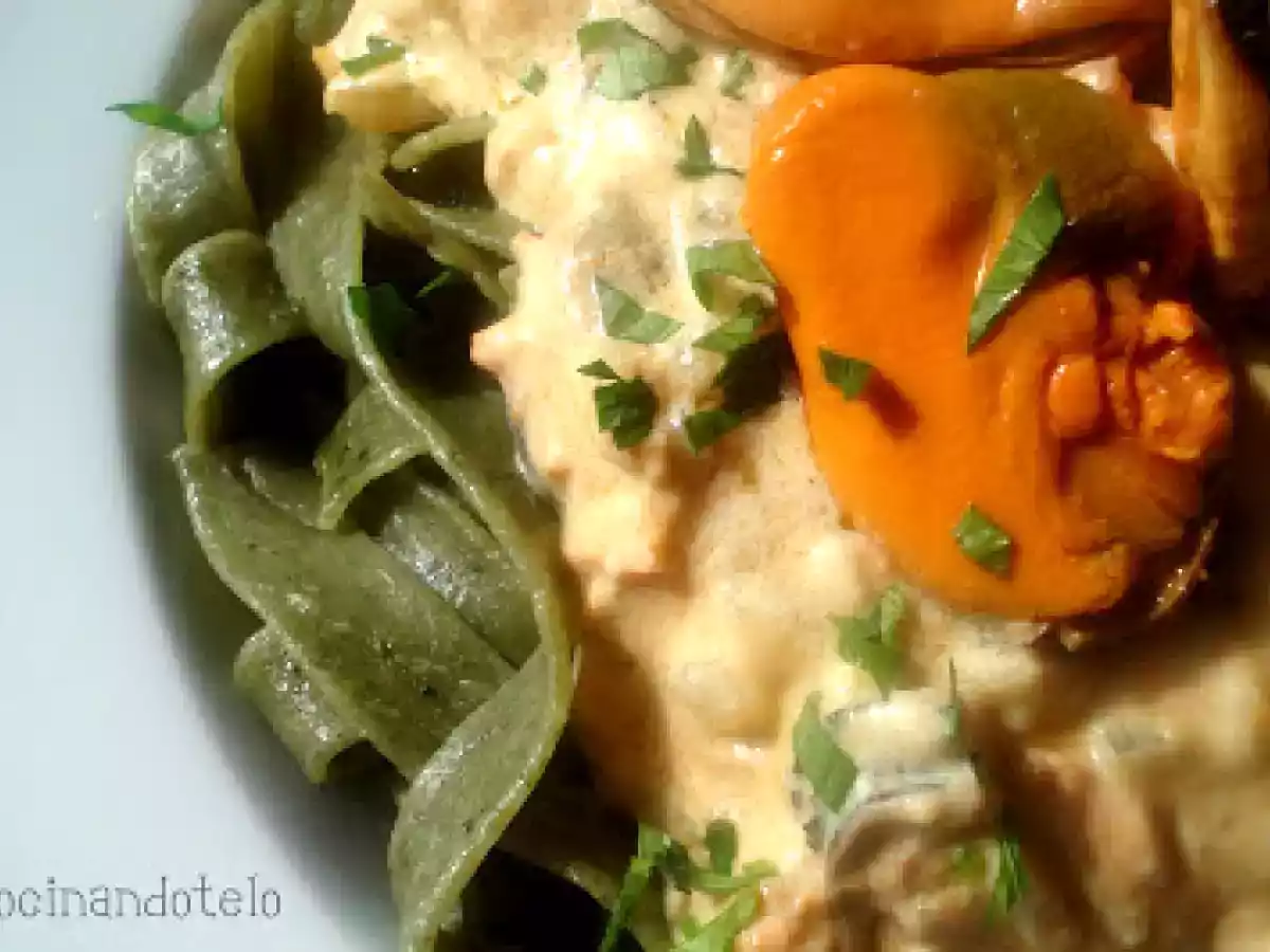 TALLARINES CON SALSA DE MEJILLONES - foto 2