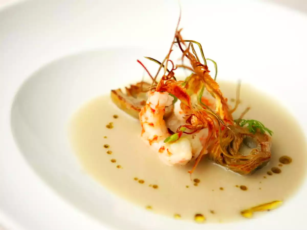 Taller de cocina con Jordi Cruz y los cacitos de caldo en Unilever