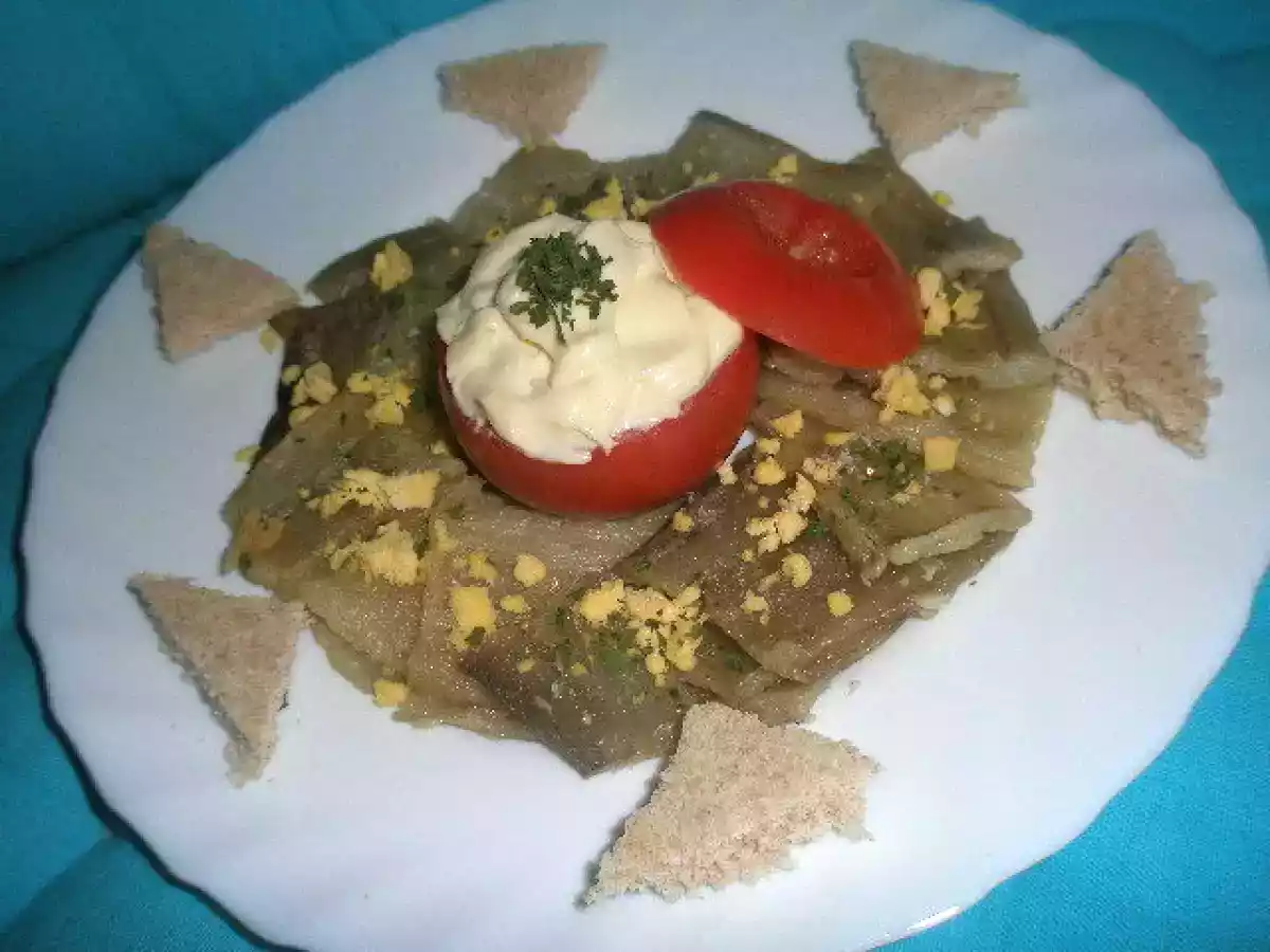 Tallos de acelga a la catalana