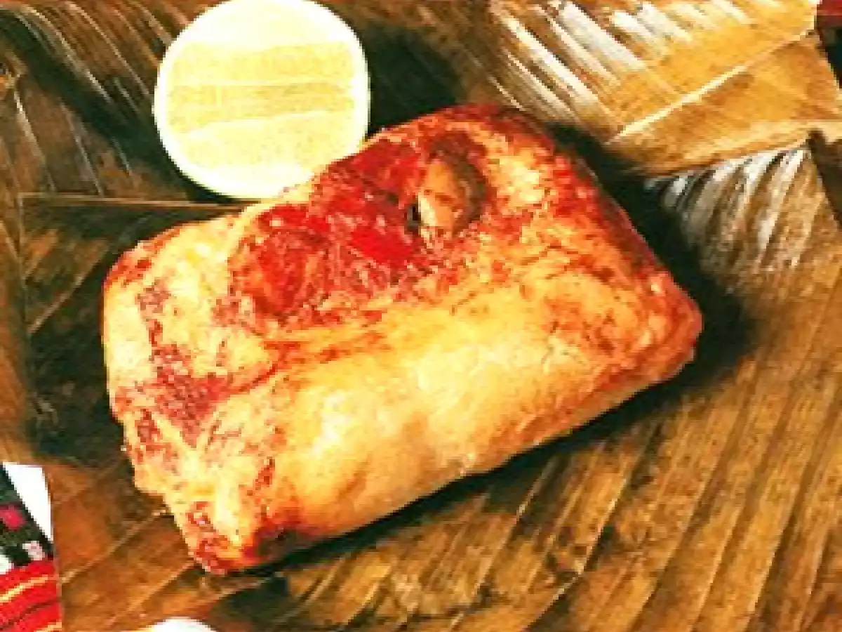 Tamales colorados o rojos de guatemala