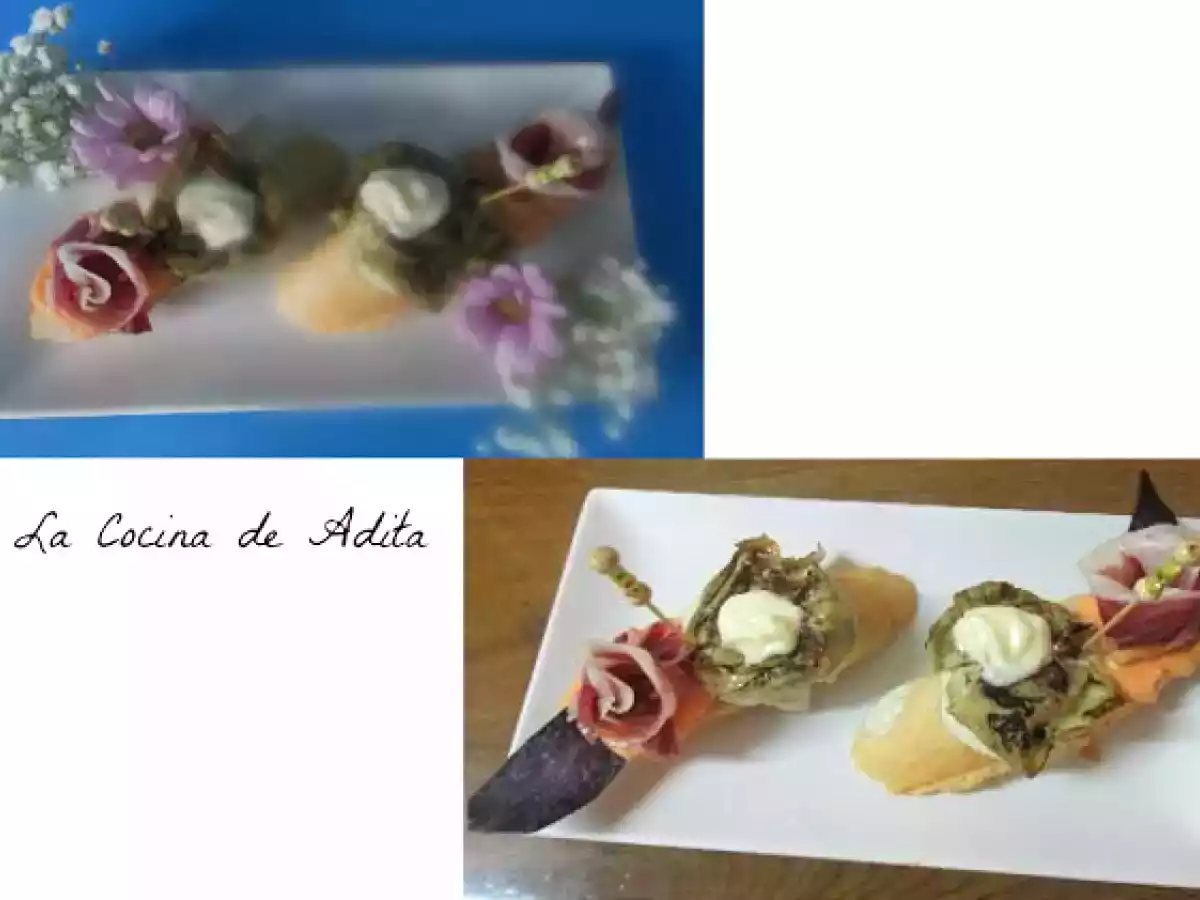 Tapa de alcachofas con mayonesa de alcachofas - foto 13