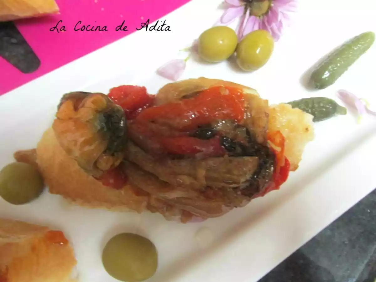 Tapa de huevo a baja temperatura, con escalibada y mejillón - foto 5