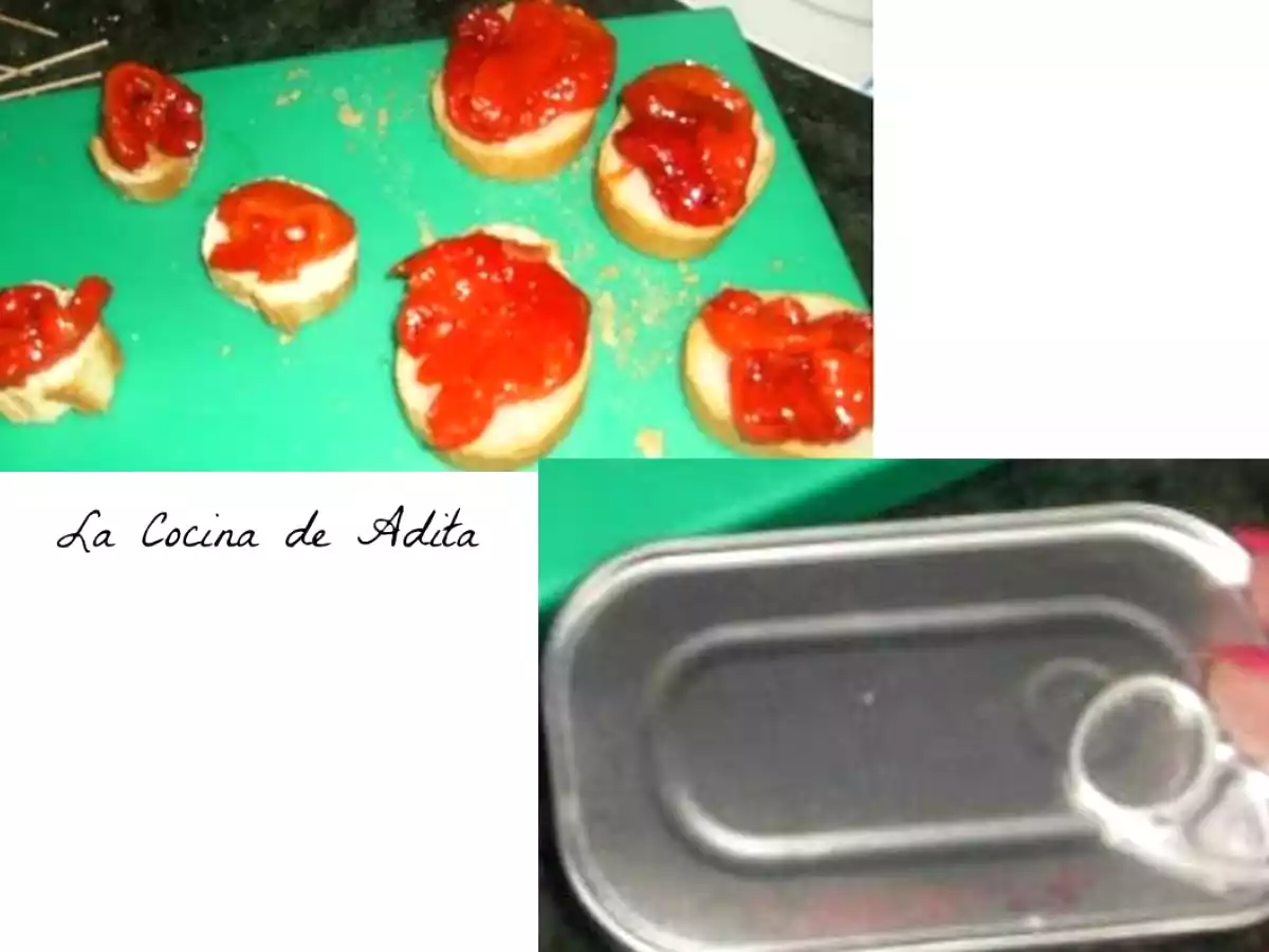 Tapa de pimientos asado con caballa - foto 4