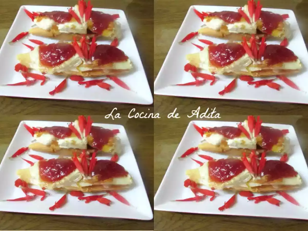 Tapa de queso de cabra a la plancha, con mermelada de pimientos - foto 2