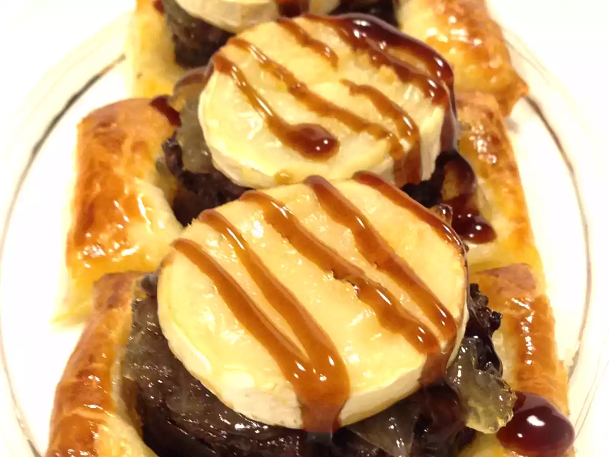 Tapa de Queso de Cabra y Morcilla de Burgos