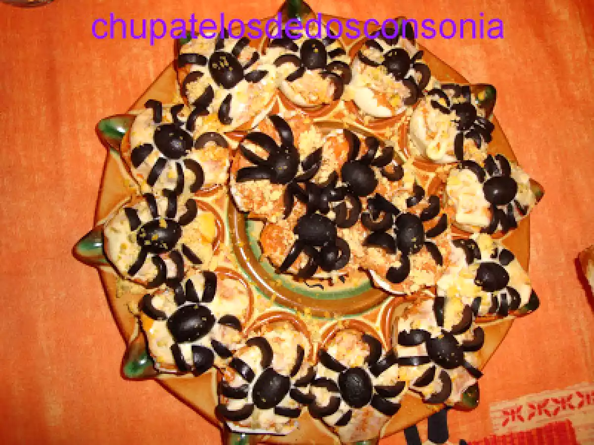 Tarántulas de huevos rellenos - foto 2