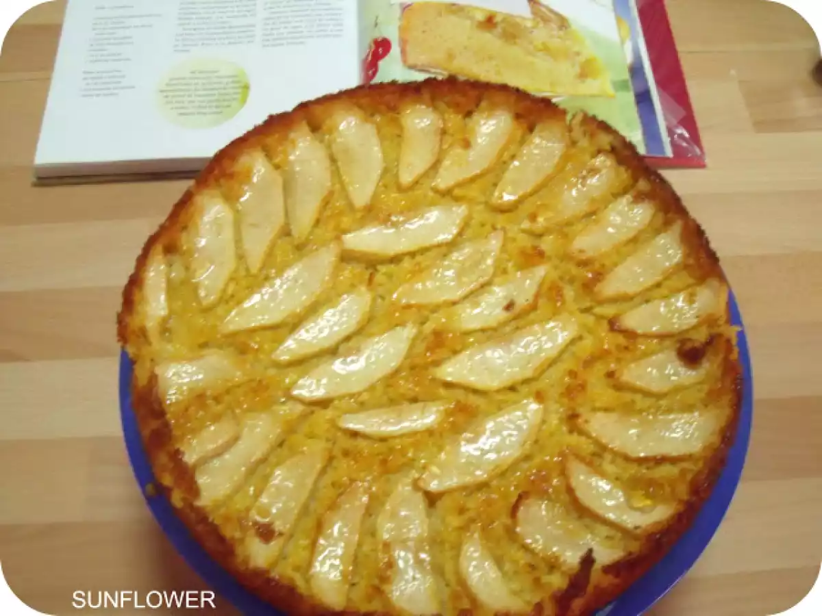 Tarta abizcochada de manzana