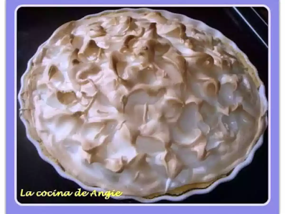 Tarta al limón y merengue francés