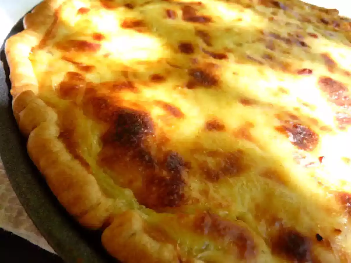 Tarta Alsaciana de cebolla.