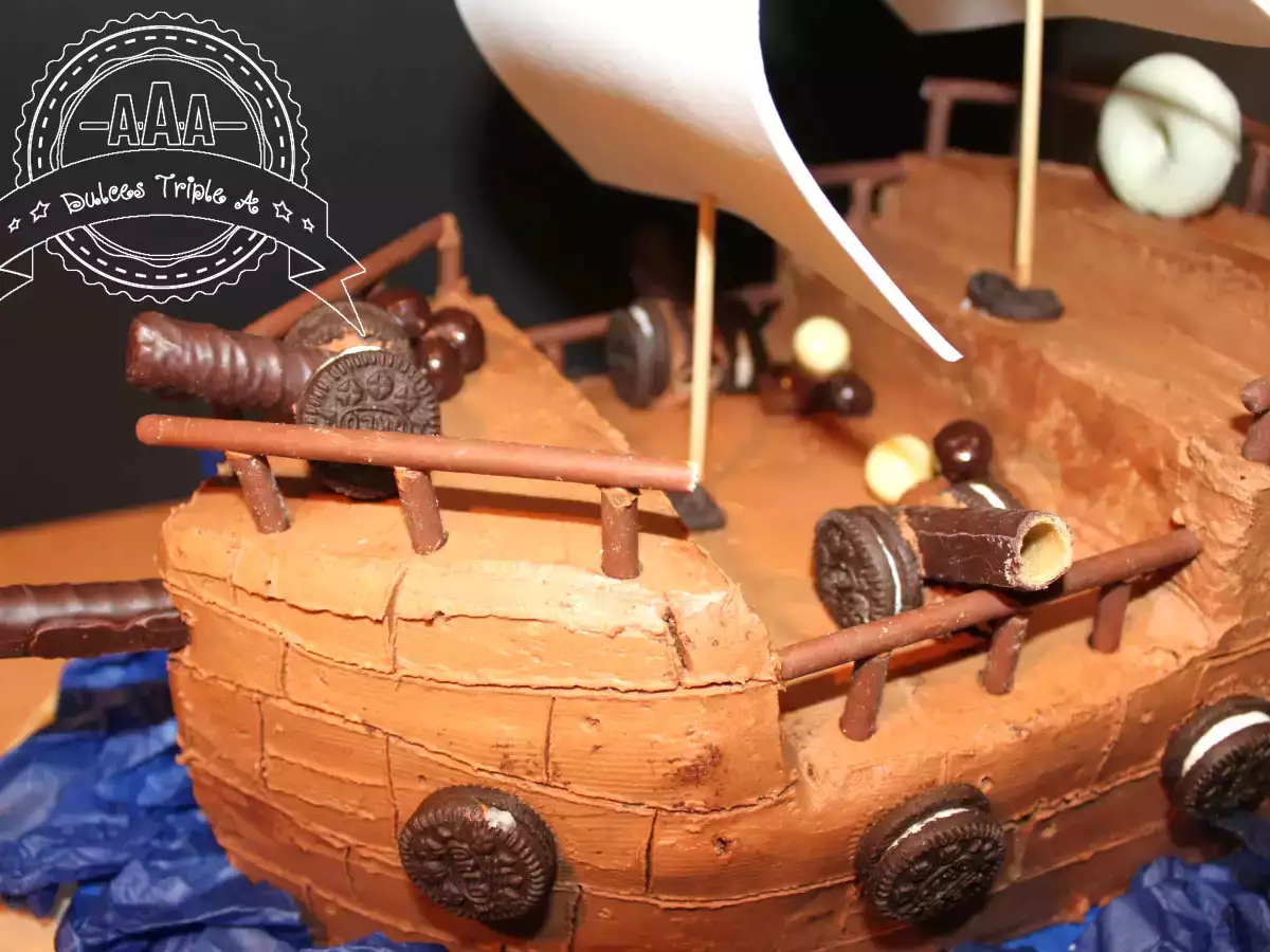 Tarta Barco Pirata. Para el Príncipe de mi Casa - foto 2
