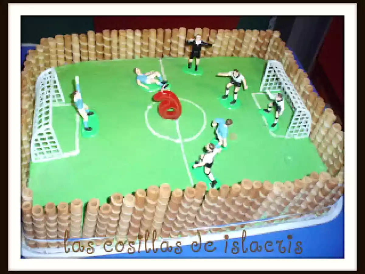 Tarta campo de fútbol