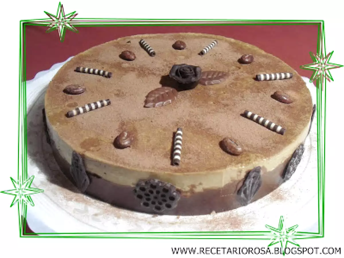 TARTA CAPUCCINO CON PROFITEROLES