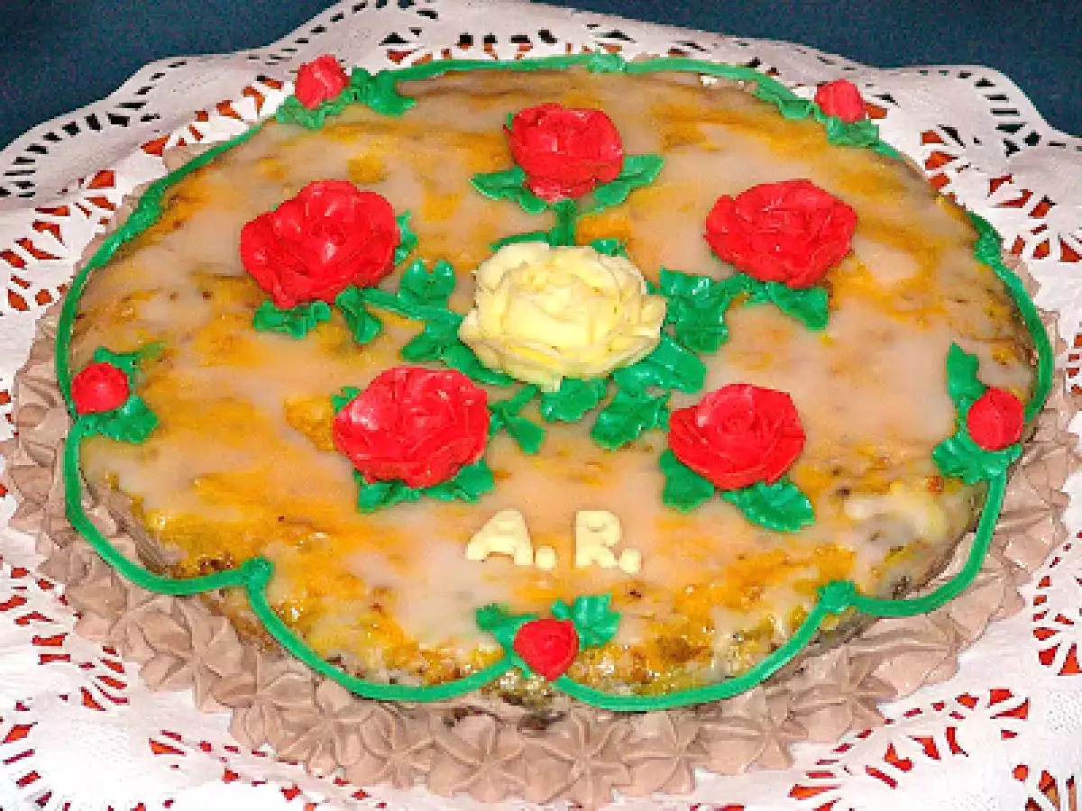 TARTA CARBAYON CON ROSAS de mantequilla - foto 2
