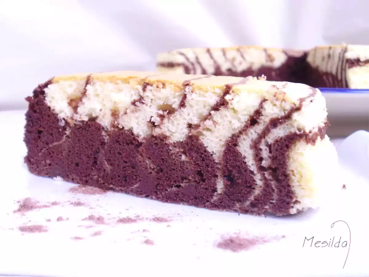 TARTA CEBRA DE QUESO Y CHOCOLATE - foto 2