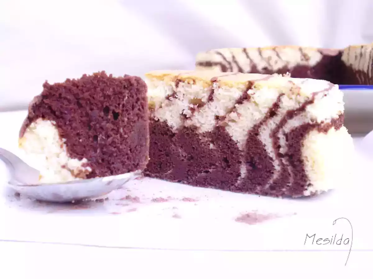 TARTA CEBRA DE QUESO Y CHOCOLATE - foto 3