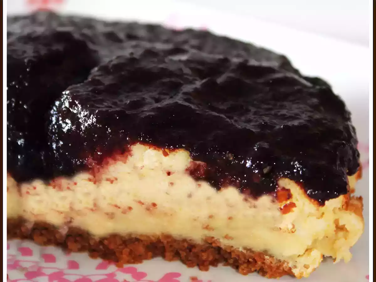 TARTA CHEESECAKE CON MERMELADA CASERA DE MORAS - foto 2