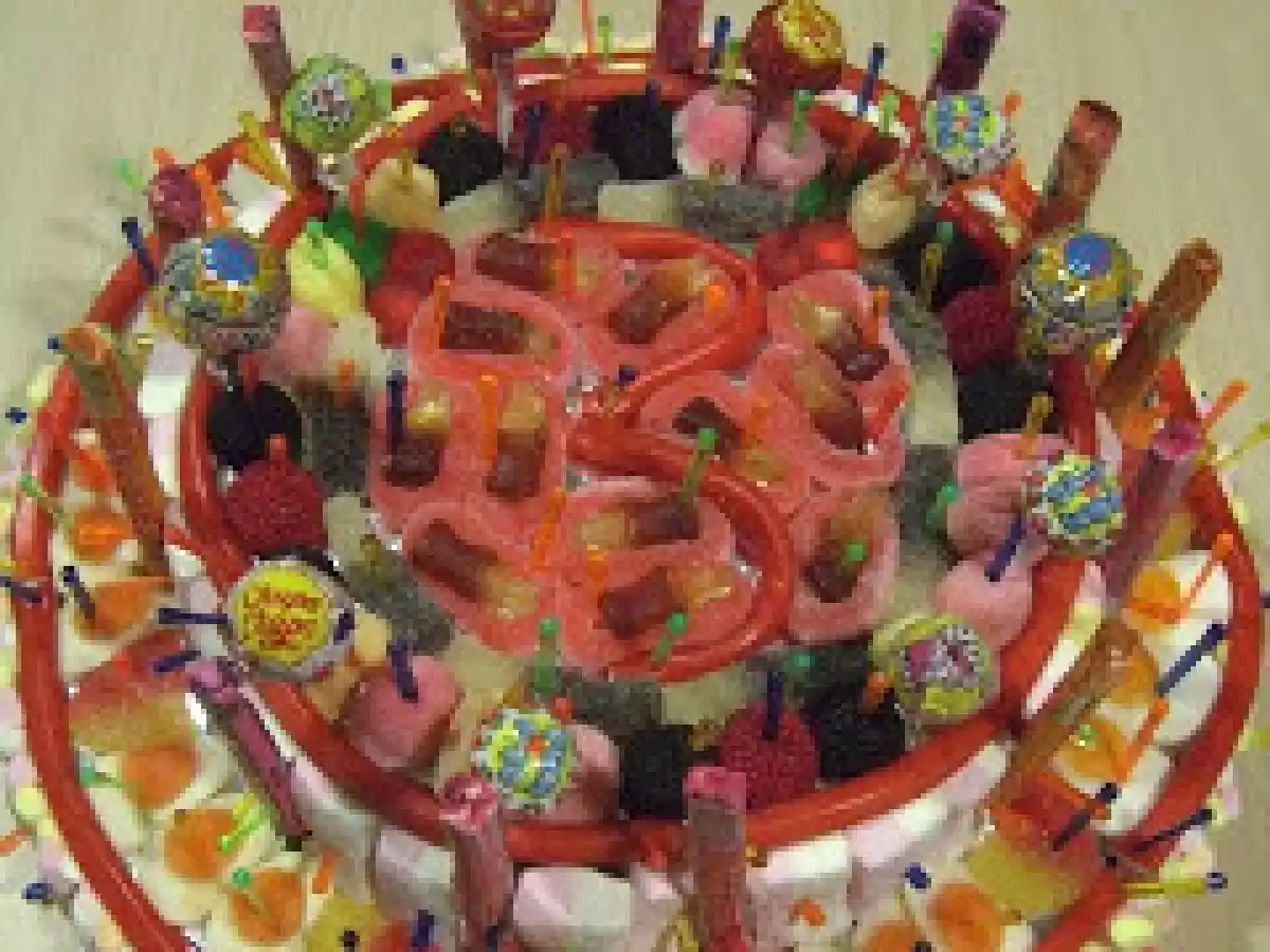 Tarta chuches 3 años