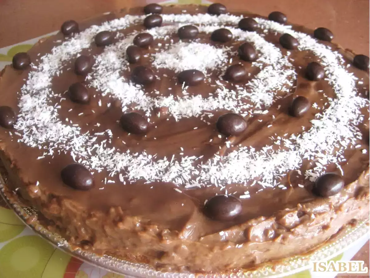 Tarta con cobertura de chocolate y cafe - foto 2