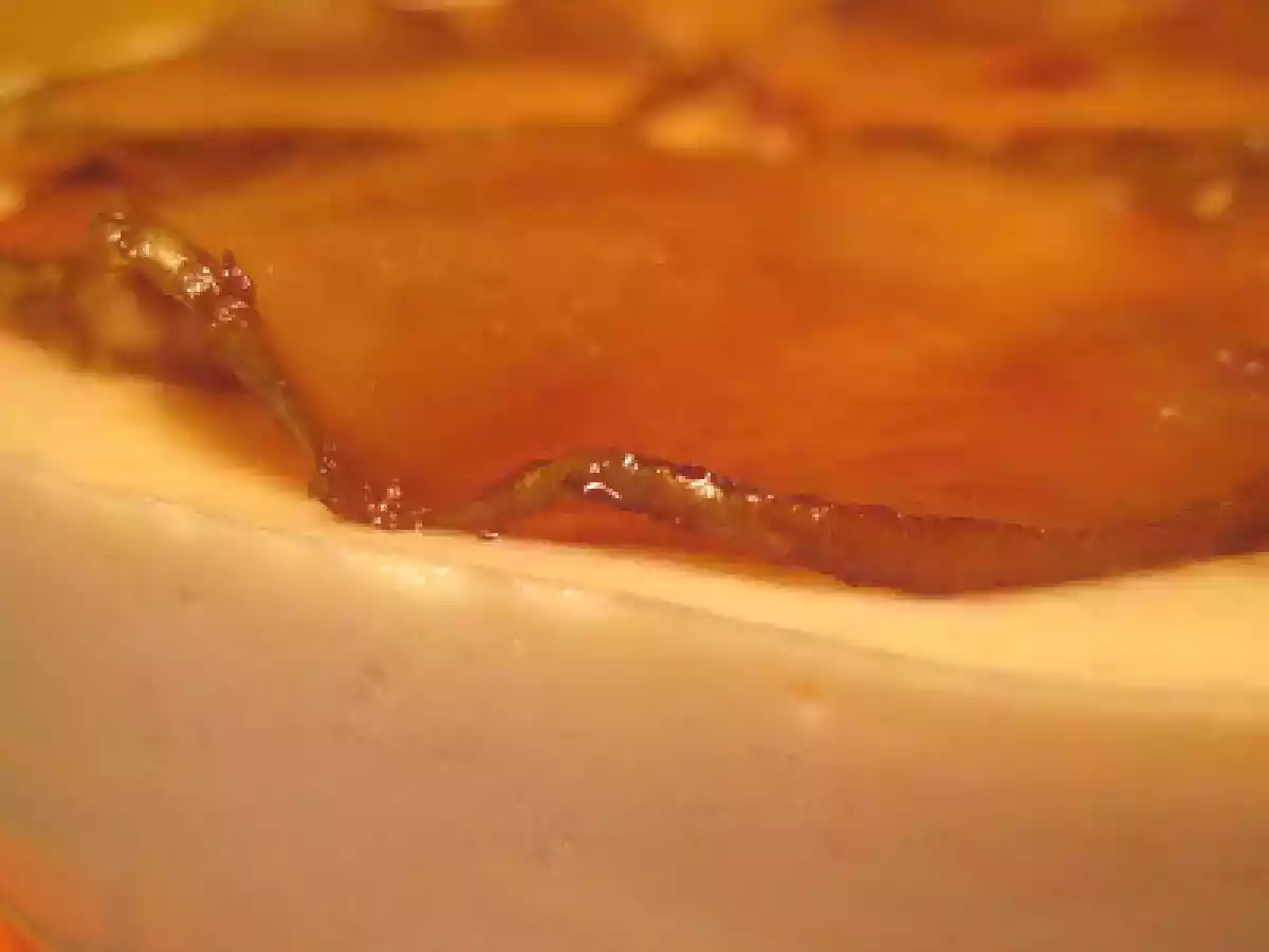 TARTA CON PERAS CARAMELIZADAS