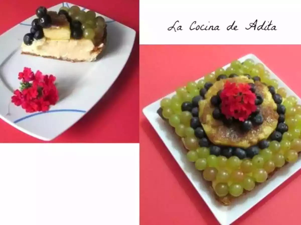 Tarta con uvas fresas y arándanos - foto 13