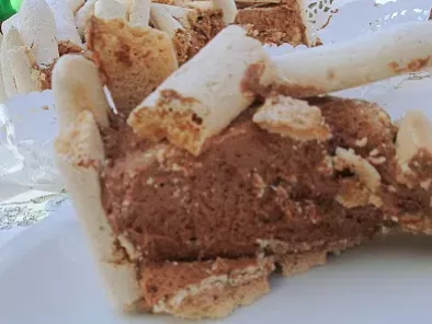 Tarta concord con merengue italiano y mousse de chocolate, foto 2