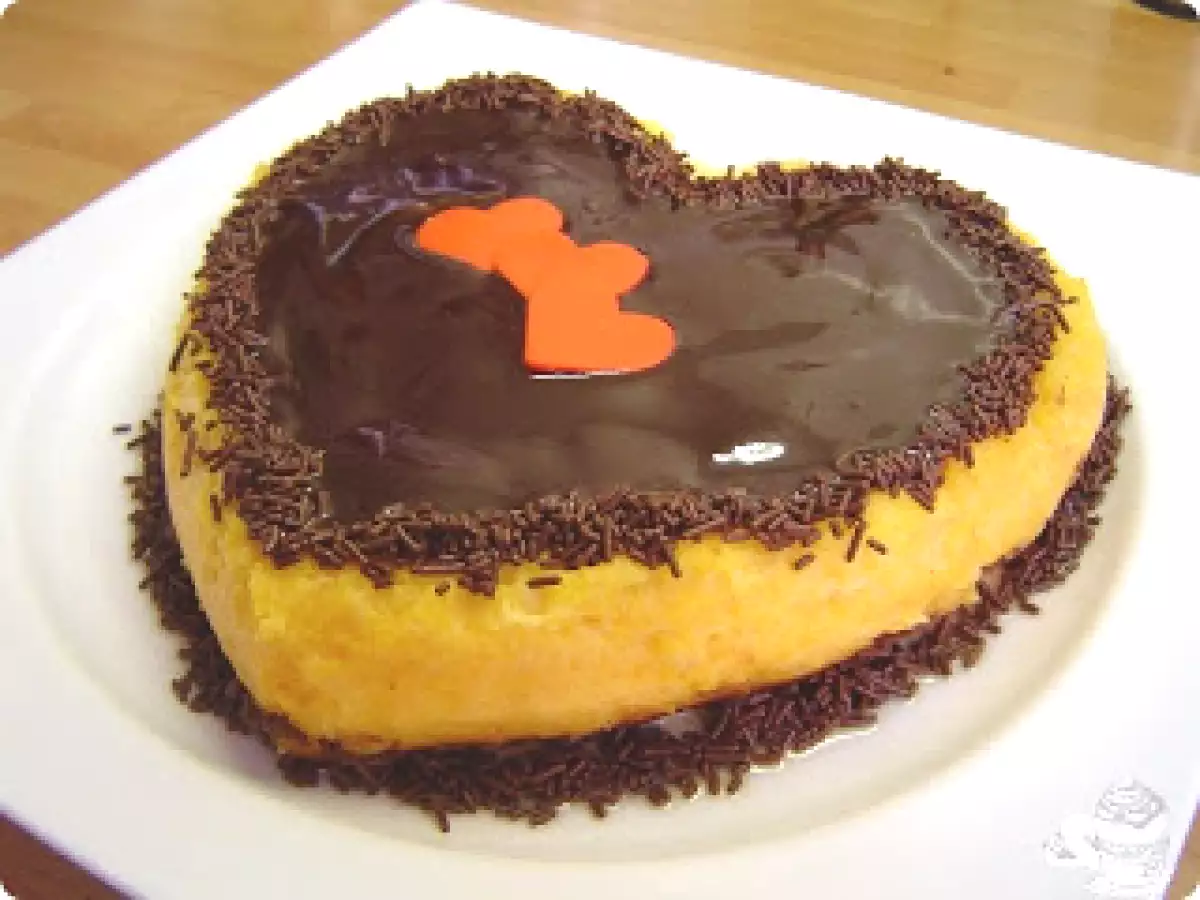 Tarta corazón de calabaza y chocolate - foto 2