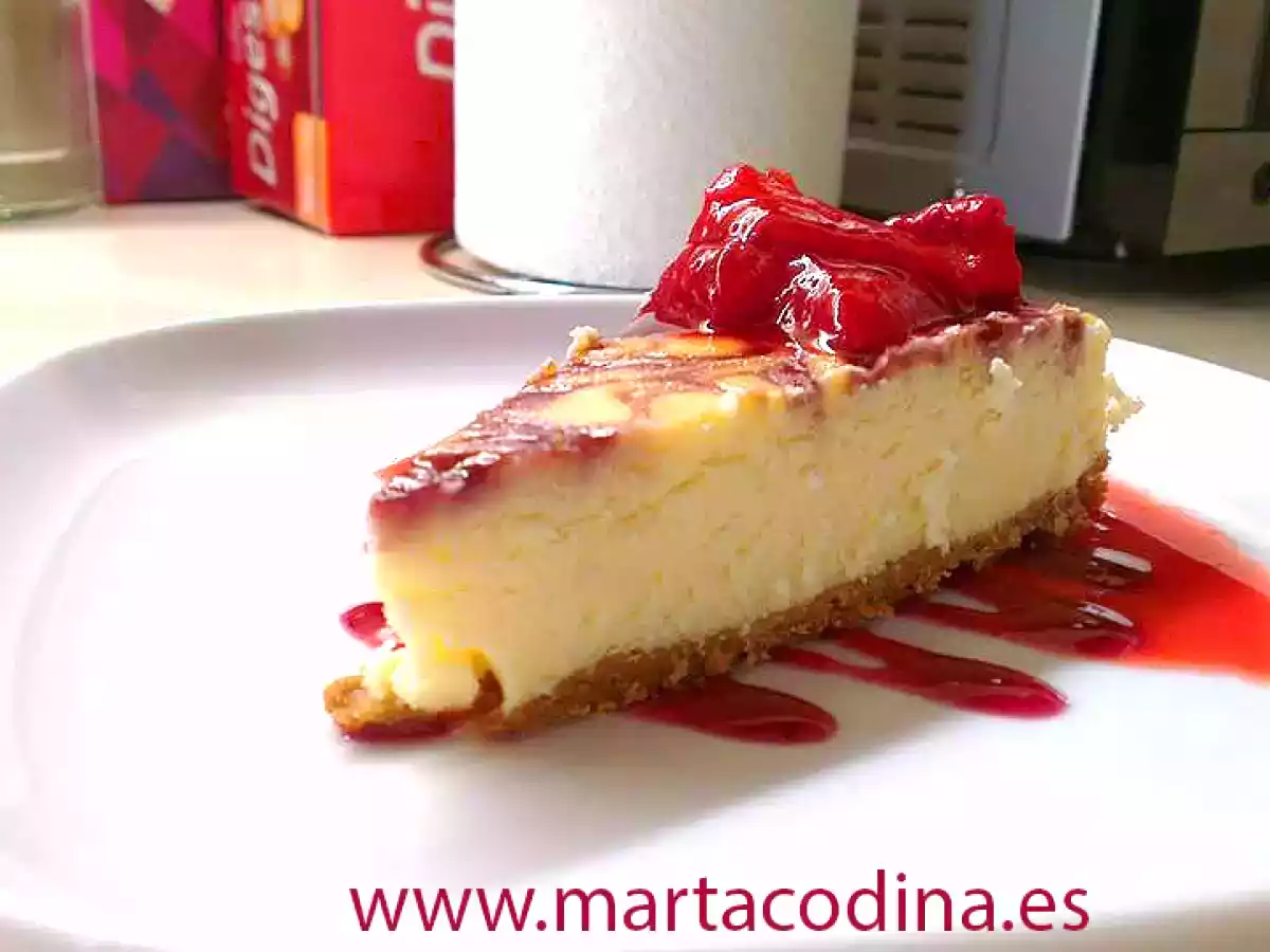 Tarta cremosa de queso y fresa - foto 2