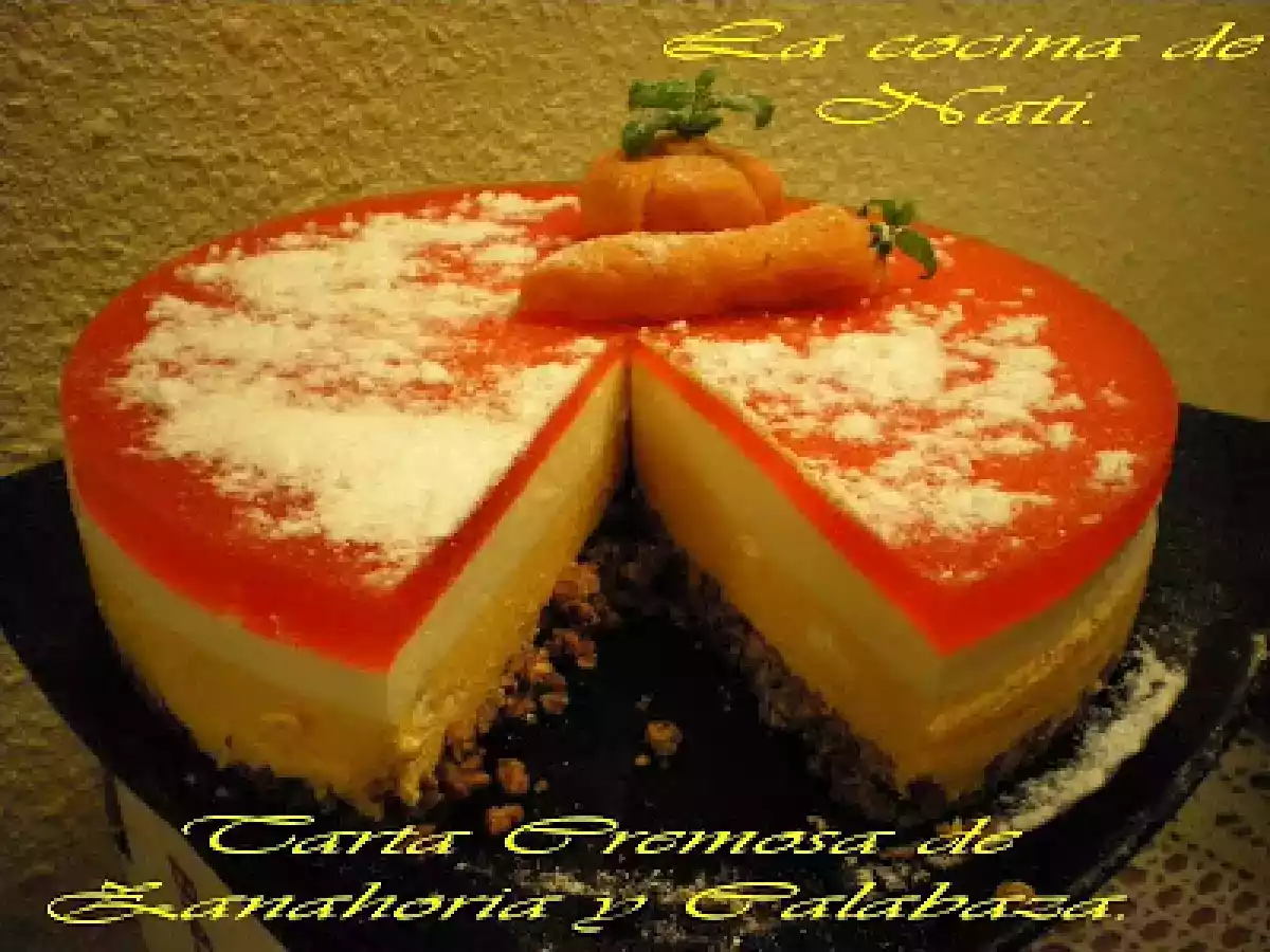 TARTA CREMOSA DE ZANAHORIA Y CALABAZA. - foto 2