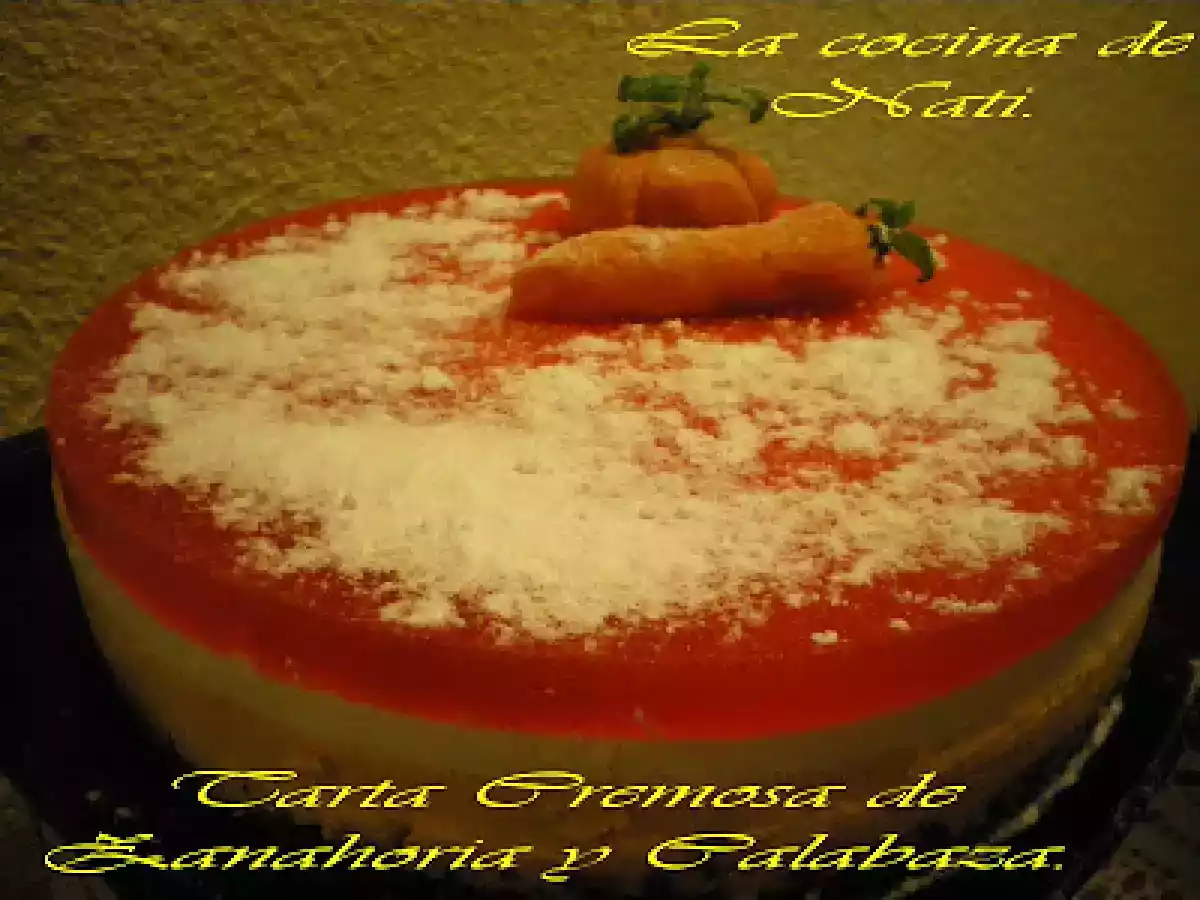 TARTA CREMOSA DE ZANAHORIA Y CALABAZA. - foto 4