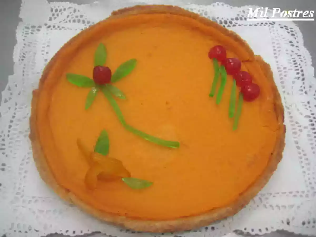 Tarta cremosa de zanahorias y almendras