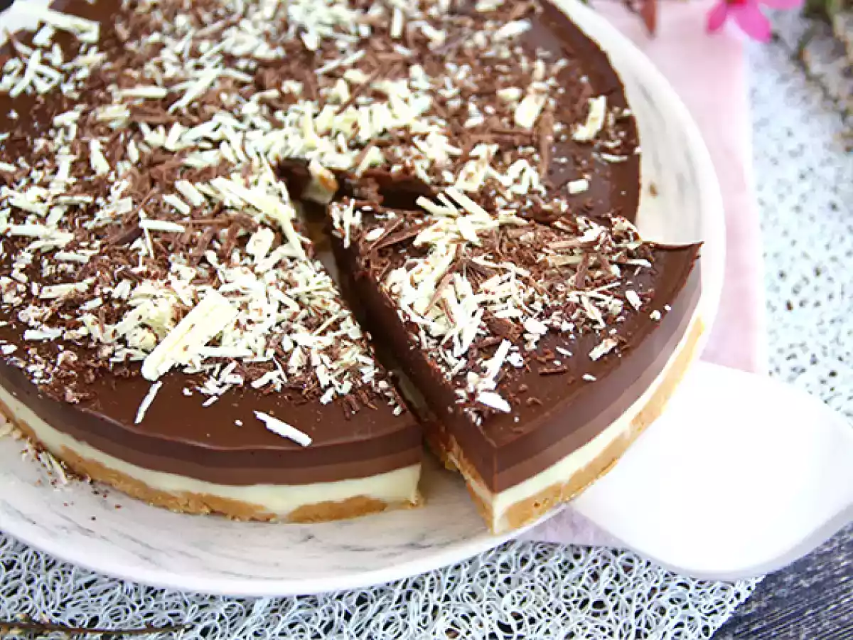 Tarta de 3 chocolates