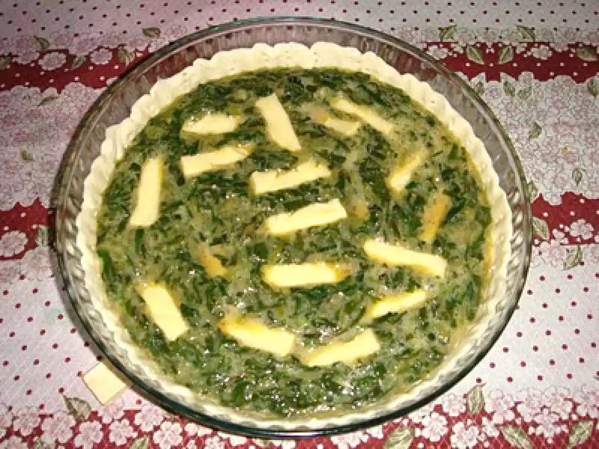 Tarta de acelga y mozzarella