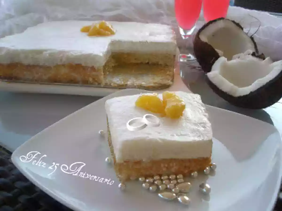 Tarta de aniversario: Coco loco