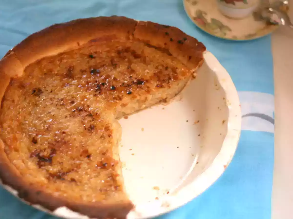 Tarta de arroz con leche